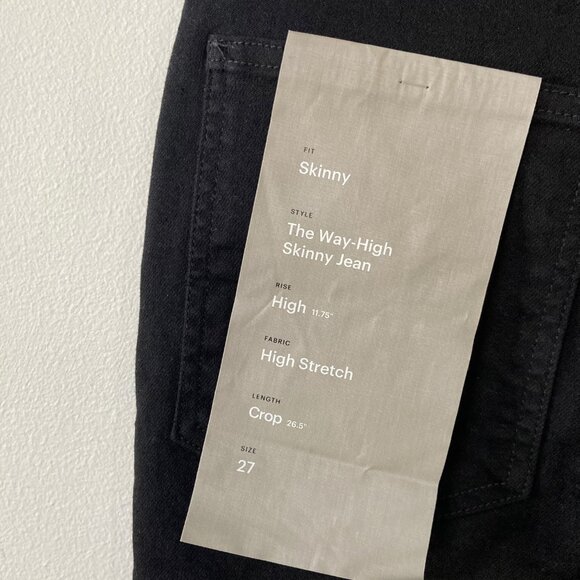 Everlane The Way-High Skinny Jean Crop in Black - Picture 8 of 12